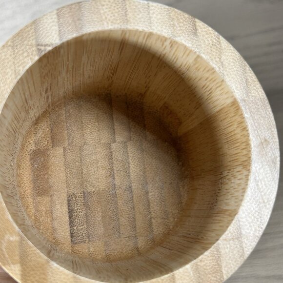 IMUSA Multipurpose Kitchen Essentials Natural Brown Bamboo Mortar - Picture 3 of 4